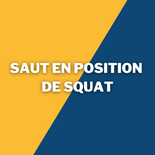 Saut en position de squat