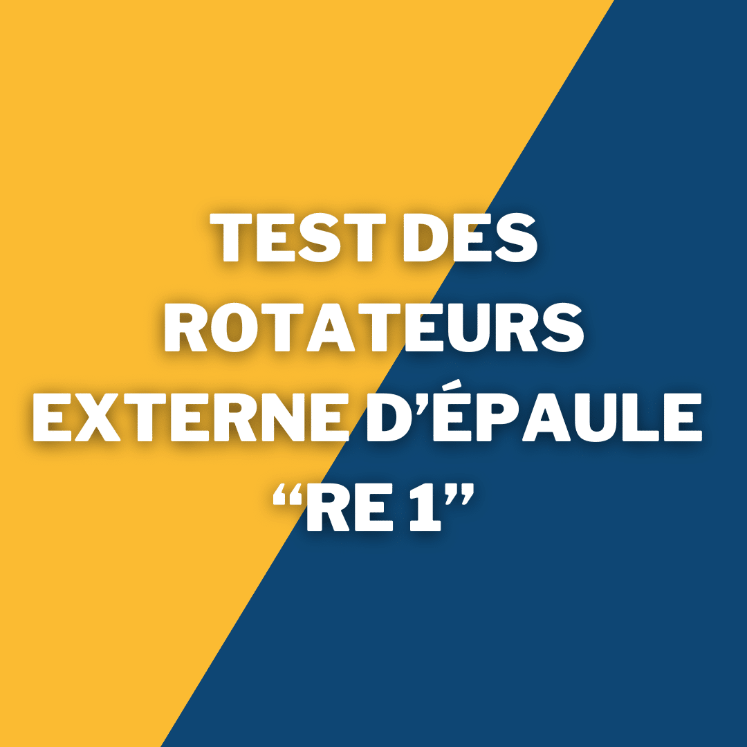 Rotateurs externes d’épaule